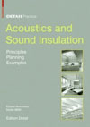 acoustics and sound insulation, birkhäuser, architecture, details practic